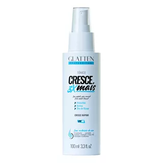 Tônico Cresce Cabelo Glatten 100ml Crescimento 3xmais Rápido