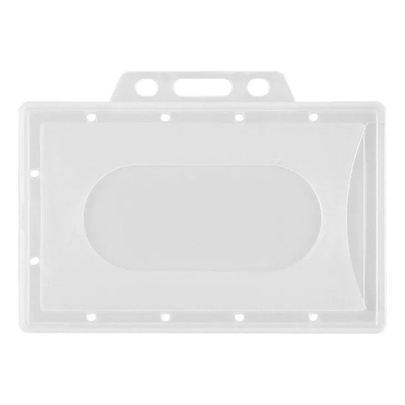Pack 50 Pcs Porta Credencial Plastico Transparente Rigido
