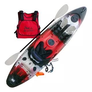 Kayak Kyros Kayaklife + Remo + Respaldo Chaleco Emp Nautica