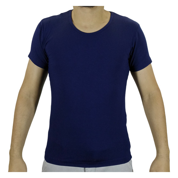 Polo Moda Lycrado Para Hombre - Azul