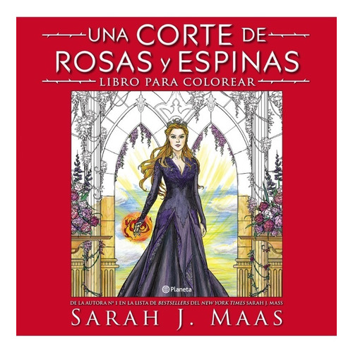Libro Para Colorear Una Corte De Espinas Y Rosas - Sara Maas
