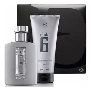 Club 6 Deo Colônia Eudora 95ml + Shampoo Masculino. Presente