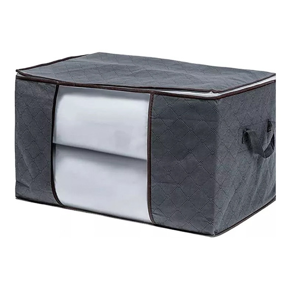 Caja Organizadora De Tela Guarda Mantas Ropa 60x45x30 Cm Ax®