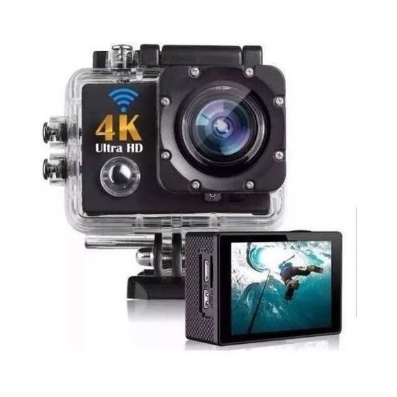 Cámara Dagua Proof Action Cam Sport Full HD 1080p Wi-Fi 4k G+ color negro