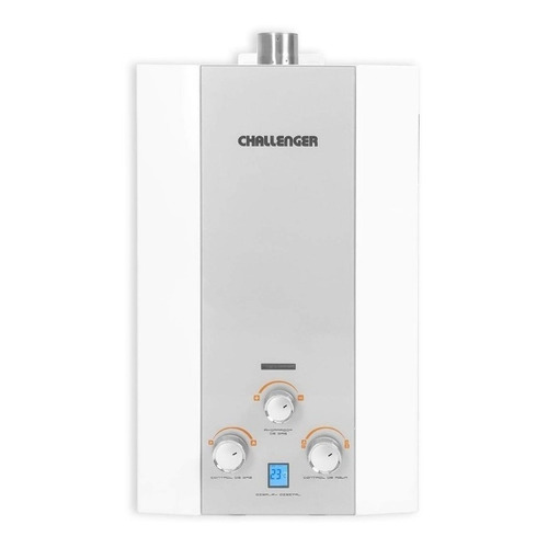 Calentador de agua a gas GN Challenger WHG 7116 blanco/gris 120V