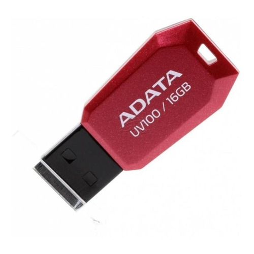 Memoria USB Adata UV100 16GB 2.0 rojo