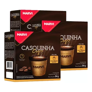 Copo Café Cup Casquinha Comestivel Chocolate Marvi Kit 3 Cx