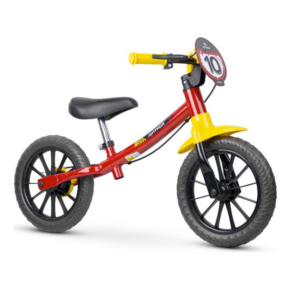 Bicicleta Infantil Baccio Balance Rodado 12 Diseño Niño Color Rojo/negro Tamaño Del Cuadro 12