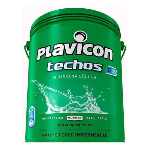 Membrana Liquida Techos Multisuperficies 5 Kg Plavicon Color Blanco