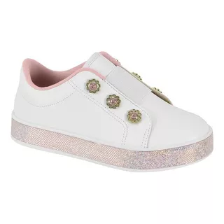 Tenis Infantil Meninas Slip On Molekinha Conforto Leve Novo