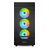 Gabinete Gamer Sharkoon Rebel C50 Rgb Negro 4fan Vidrio Mesh