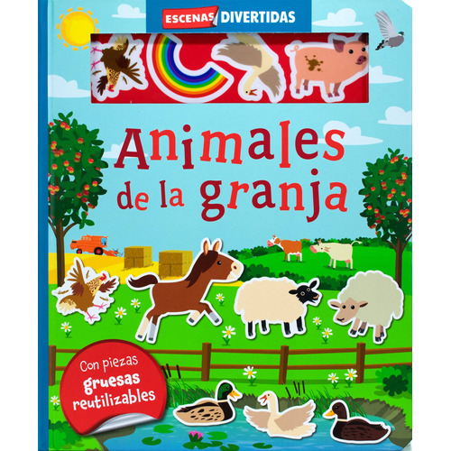Escenas Divertidas: Animales de la Granja.: Libro interactivo Escenas divertidas: Animales de la Granja, de Varios. Editorial Silver Dolphin (en español), tapa dura en español, 2022