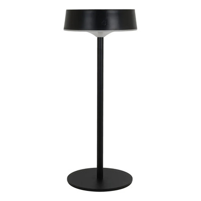 Lámpara De Mesa Led Cct Dimer Usb-c Y Solar Negro Mks Negro