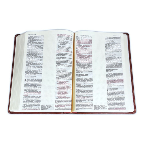 Biblia Rvr1960 Edicion Notas Imitacion Piel Cafeletra 10 Pts