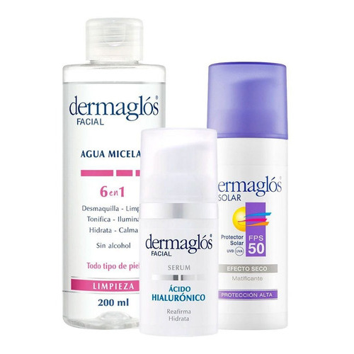 Dermaglós Combo Cuidado Facial Básico De Verano Momento de aplicación Día/Noche Tipo de piel Seca