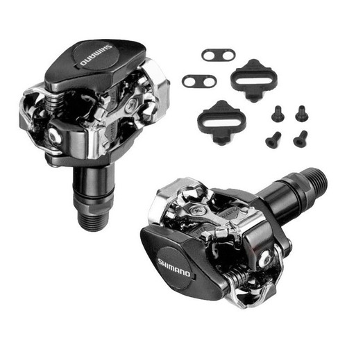 Pinza de pedal Shimano Mtb Pd M505 L Encaixe Preto C/ Tacos Sh51