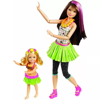 Barbie Irmãs Skipper E Chelsea Dança Hula 2011 Rara