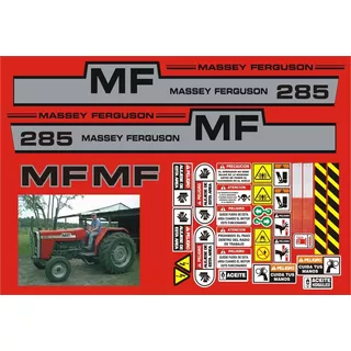 Calcomanías Para Tractor Agricola Massey Ferguson 285 1983