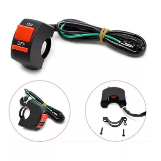 Switch Interruptor Apagador De Auxiliares Moto Bici Luces