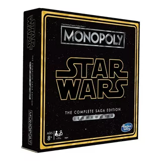 Hasbro Monopoly Starwars Complete Saga Juego Mesa Inglés