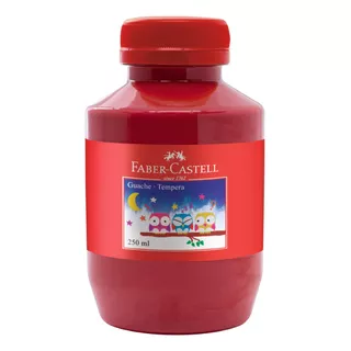 Tinta Guache Pote Grande Faber-castell Diversas Cores 250ml