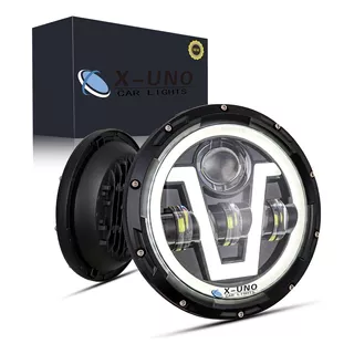 Faro Led 7'' Redondo Sealed Ojos Ángel Jeep Vocho Moto