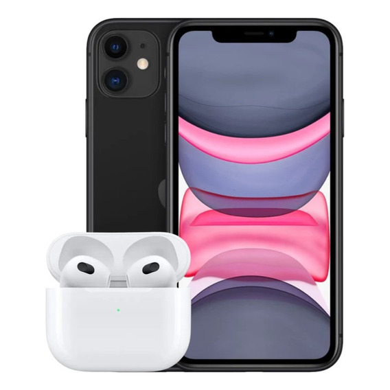 Apple iPhone 11 (128 Gb) + Apple AirPods (3ª Generación) 