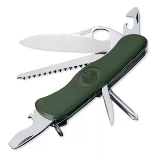 Navaja Victorinox Trekker Bandera Alemana Edición Europea Color Verde Musgo