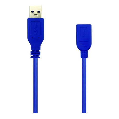 Cable Alargador Usb Macho A Usb Hembra 3m Usb 3.0 En Bolsita Color Azul