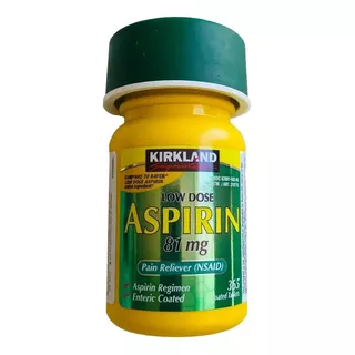 Aspirina 81 Mg Kirkland. 365 Cápsulas Importada 