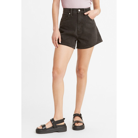 Shorts Mujer High Waisted Mom Negro Levis A1965-0000