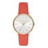 Reloj Michael Kors Pyper Gold para mujer MK2892/0tn, correa de color rojo, color de fondo blanco