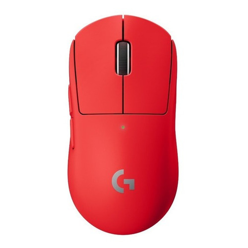 Mouse gamer de juego inalámbrico recargable Logitech  Pro Series Pro X Superlight 910-006783 rojo