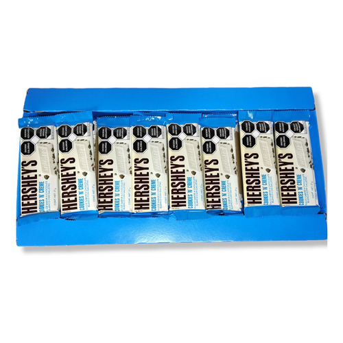 Hersheys Caja Con 24 Barras 27g Chocolates Cookies And Cream