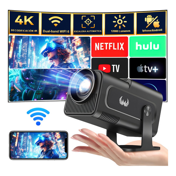 Proyector Profesional 8k Android Wifi Full Hd 1080p 12000 Lm