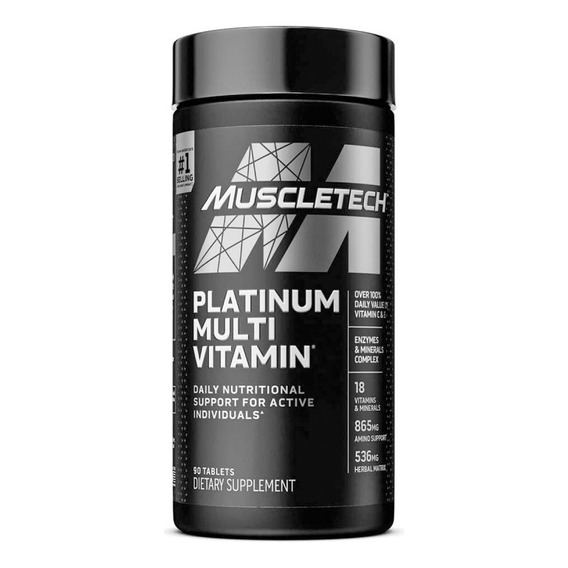 Platinum Multivitamin Muscletech Mu - Unidad a $691