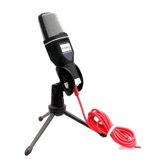 Microfono Condensador Gadnic Estudio Grabación Color Negro