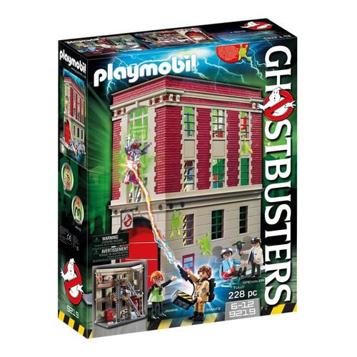 Juego Playmobil Ghostbusters Cuartel Parque De Bomberos 228 Piezas 3+