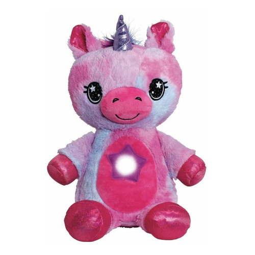 Muñeco Star Belly Dream Lites Proyector Peluche Luz Nocturna Color Lila