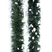 Guirnalda Navidad Verde Pino Punta Blanca 10 Cm X 2 M #324