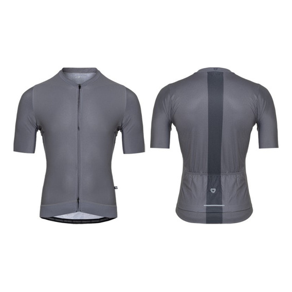 Jersey Ciclismo Gw M/c Hombre Back Line Gris