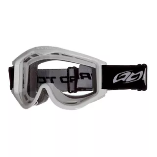 Óculos De Capacete Proteção Motocross Pro Tork Armação Branco-gelo Lente Transparente Tamanho Único