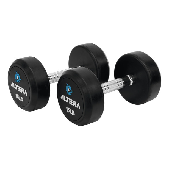 Mancuernas 15 Lbs Altera Pesas Redondas Gimnasio Profesional