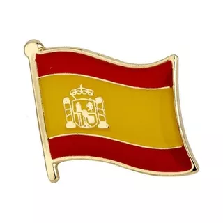 Pin Metalico Broche Bandera España Pasaporte Viaje Pais