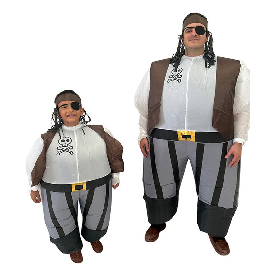 Disfraz Inflable Pirate Pirata Bucanero Halloween Toda Ocasión - 2 Tallas