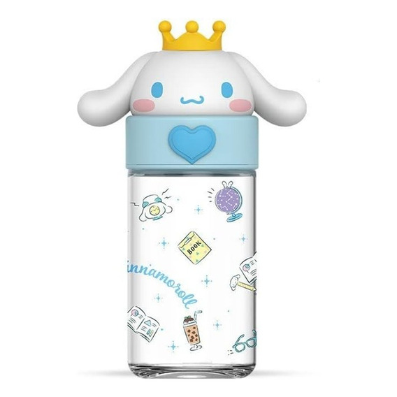 Botella Kuromi De Agua Transparente 12 Oz (por Unidad) Nuevo