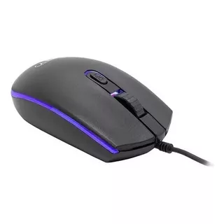 Mouse Óptico Rgb Convencional Usb Plug & Play Óptico Fy Cor Preto