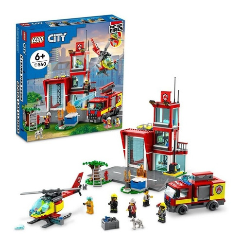 Kit De Construcción Lego City Parque De Bomberos 60320 Cantidad de piezas 540