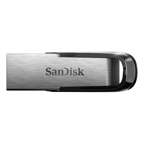 Pendrive SanDisk Ultra Flair 128GB 3.0 plateado y negro