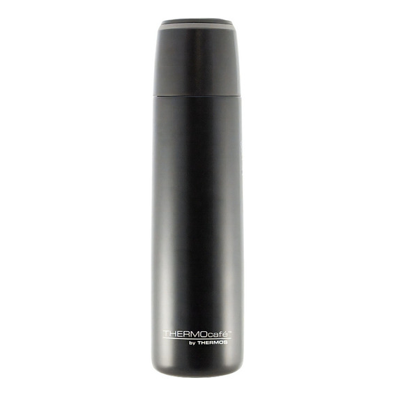 Termo De Acero 1lts Negro Marca Thermos Doble Pared De Acero